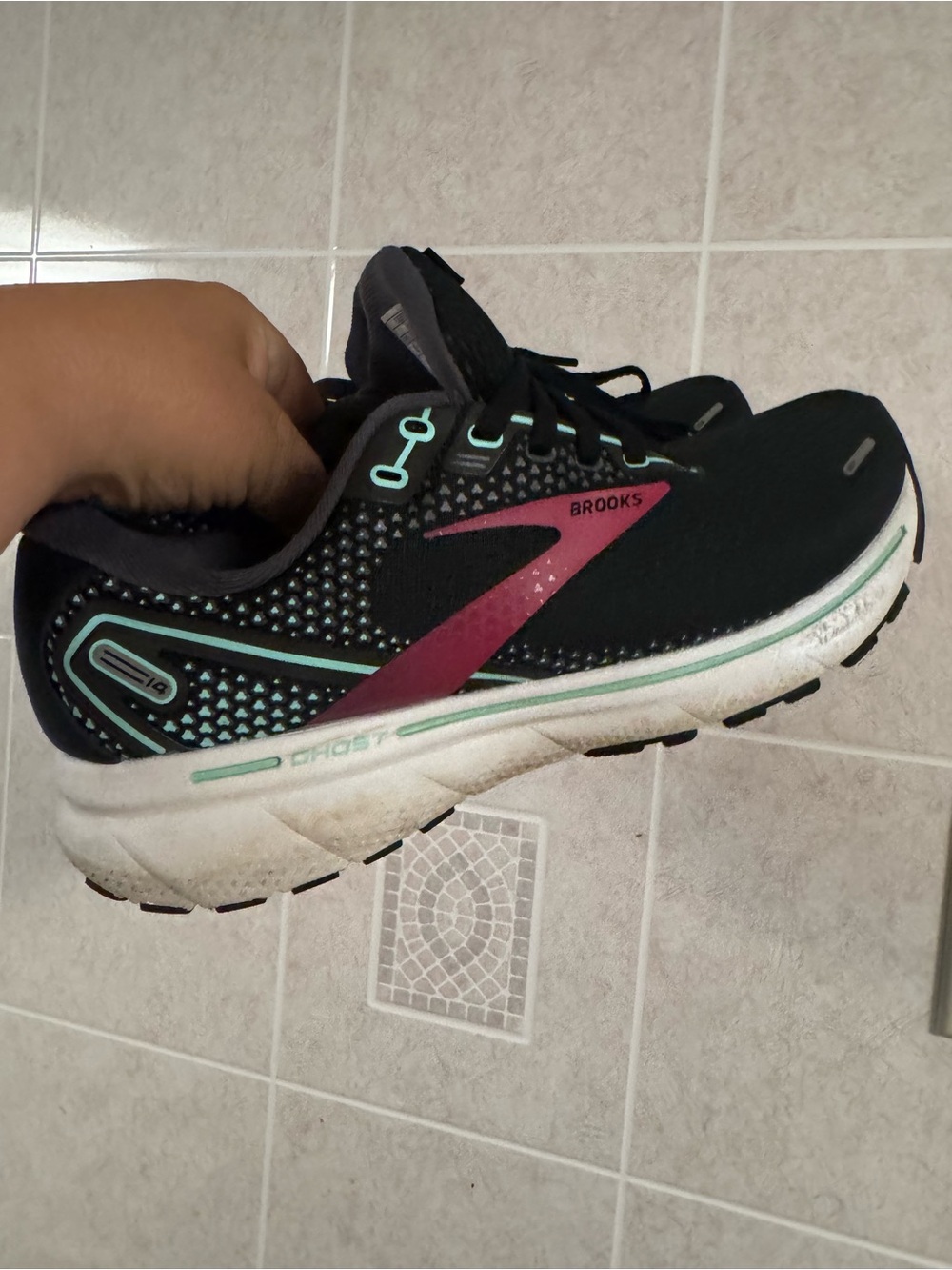 Brooks Women’s Black & Pink Running Shoe - Ghost 14